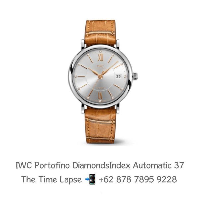 IWC Portofino Diamonds Index Silver Dial Automatic 37 mm - 2018