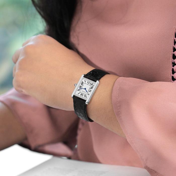 Cartier Tank Must De ‘S’ with Leather Quartz 22m - New in Box thumbnail 9