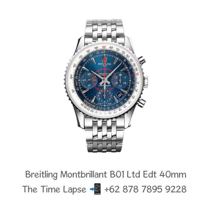 Breitling Montbrillant B01 Blue Dial Chronograph Limited Edition 40mm