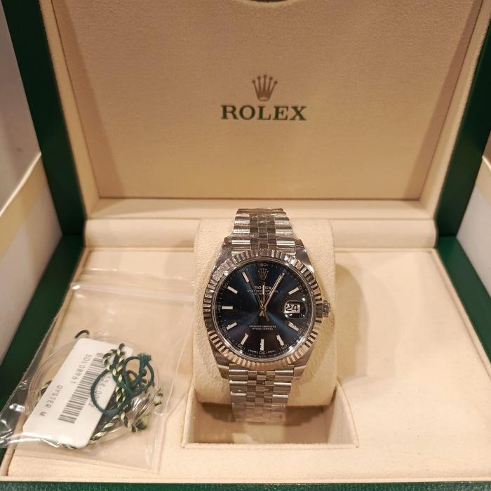 Rolex New Datejust II 41 mm Stick Index Blue Dial Stainless Steel Jubilee thumbnail 6