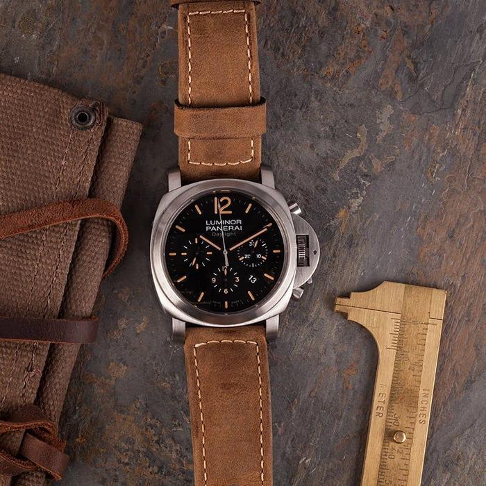 Panerai Luminor Daylight PAM 356 Dark Brown Strap thumbnail 3