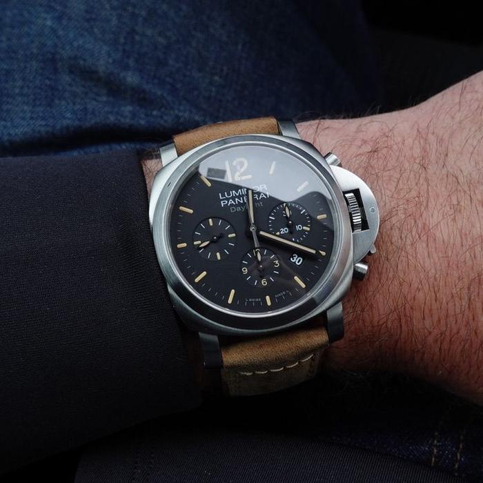Panerai Luminor Daylight PAM 356 Dark Brown Strap thumbnail 4