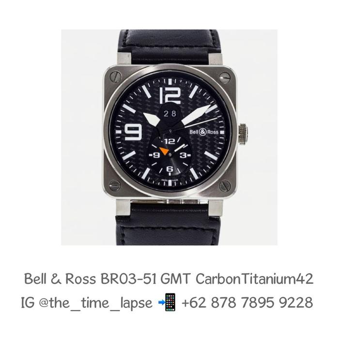 Bell & Ross - BR03-51 GMT Titanium with Carbon Dial