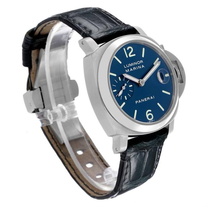 Panerai Luminor Blue Dial Automatic PAM 119 - 40 mm thumbnail 3