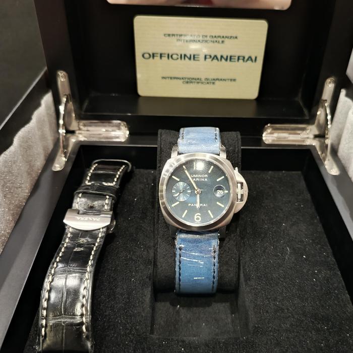 Panerai Luminor Blue Dial Automatic PAM 119 - 40 mm thumbnail 4