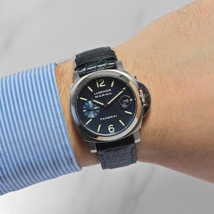 Panerai Luminor Blue Dial Automatic PAM 119 - 40 mm thumbnail 5