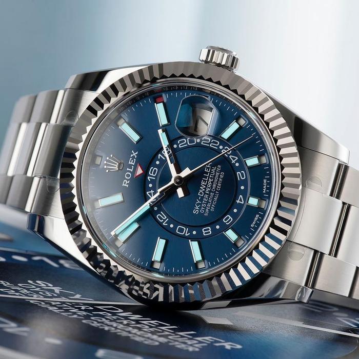 Rolex Skydweller Blue Dial Stainless Steel - Like New