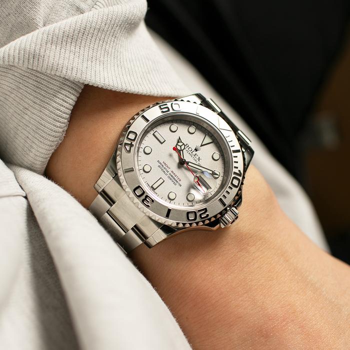 Rolex Yachtmaster Silver - 40 mm thumbnail 6