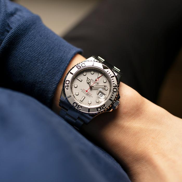 Rolex Yachtmaster Silver - 40 mm thumbnail 7