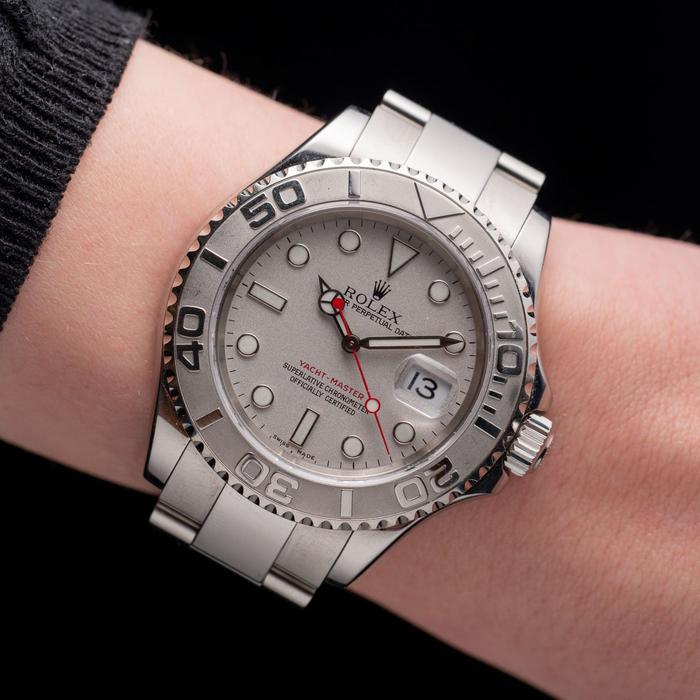 Rolex Yachtmaster Silver - 40 mm thumbnail 9