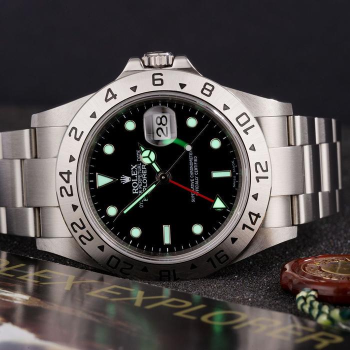 Rolex Explorer II GMT, Black Dial - 40m thumbnail 3