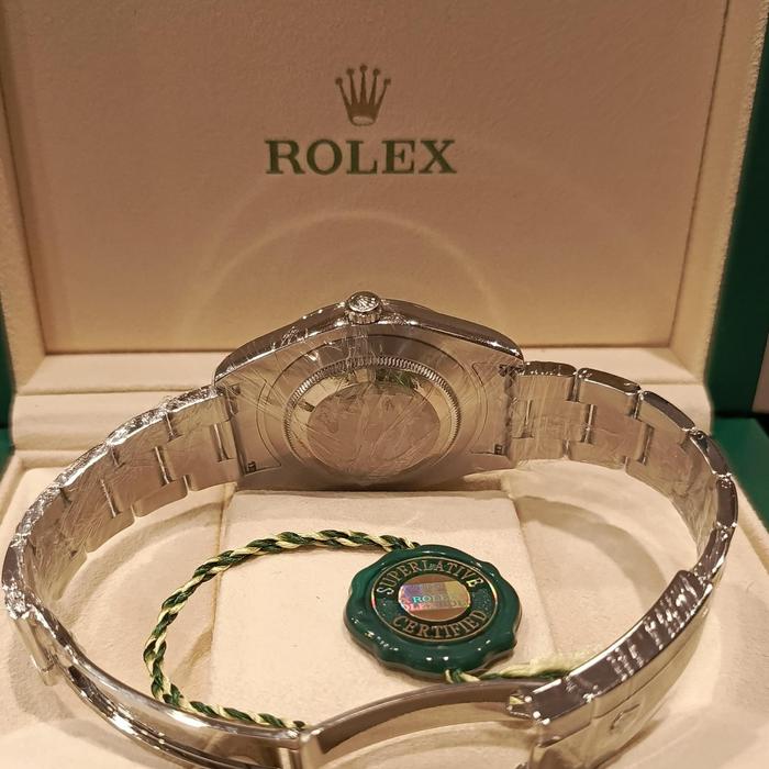Rolex Datejust II 41m, Roman Index Blue Dial Domed Bezel Oyster thumbnail 4