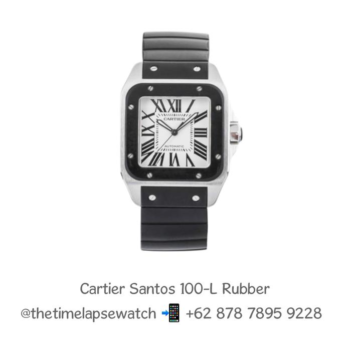 Cartier Santos 100-L Rubber