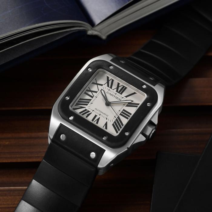 Cartier Santos 100-L Rubber