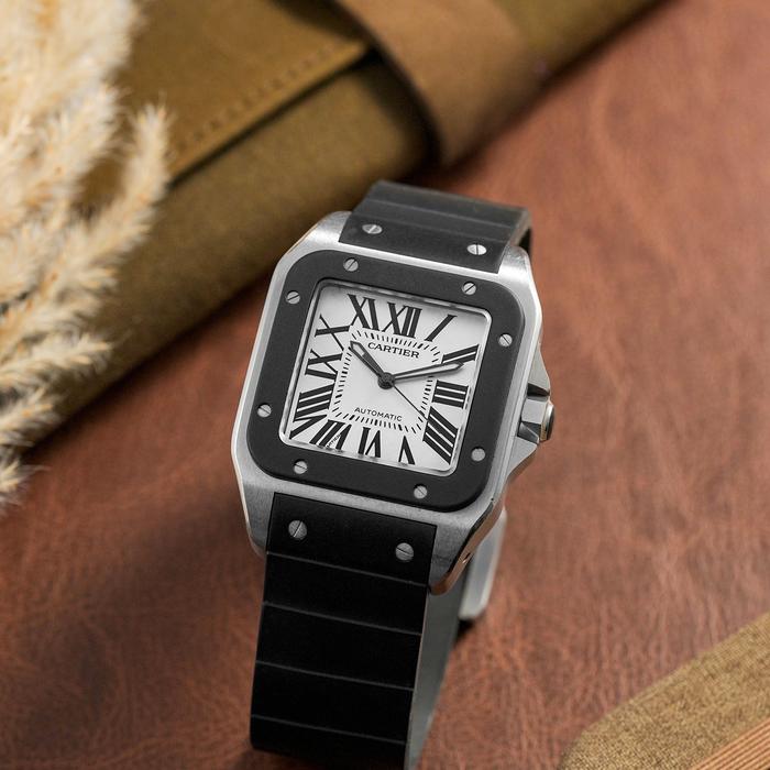 Cartier Santos 100-L Rubber thumbnail 5