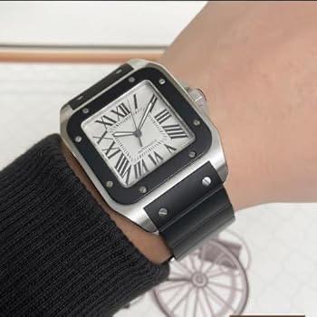 Cartier Santos 100-L Rubber thumbnail 7