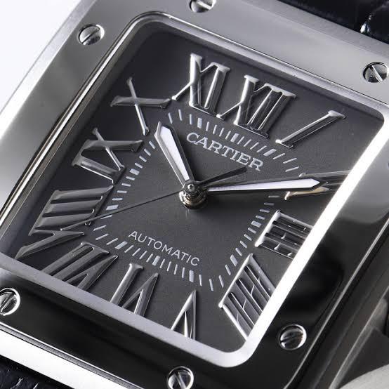Cartier Santos 100-L Grey Dial Stainless Steel 38 mm thumbnail 3