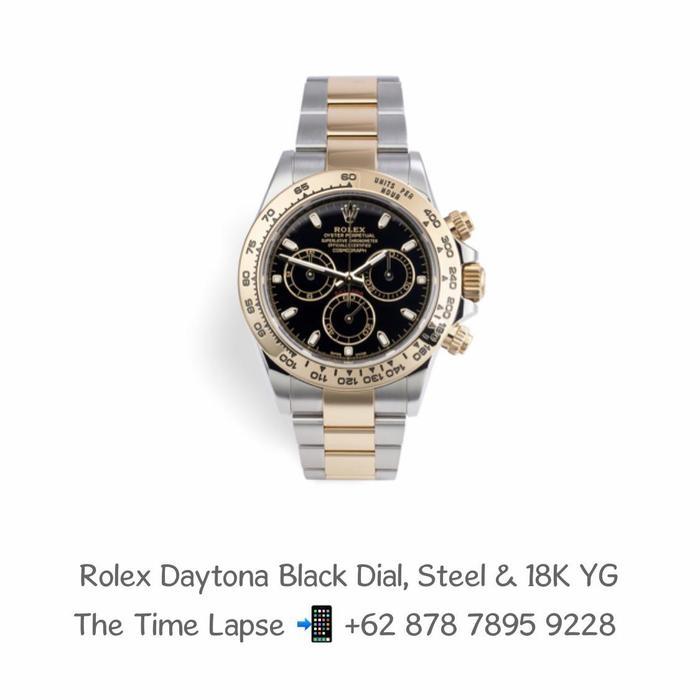 Rolex Daytona Black Dial, Steel & 18K Yellow Gold