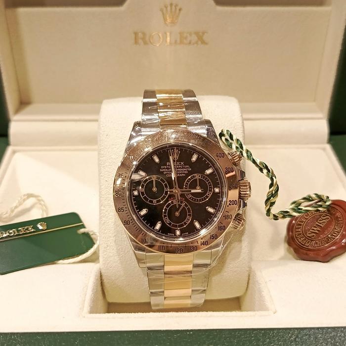 Rolex Daytona Black Dial, Steel & 18K Yellow Gold thumbnail 7