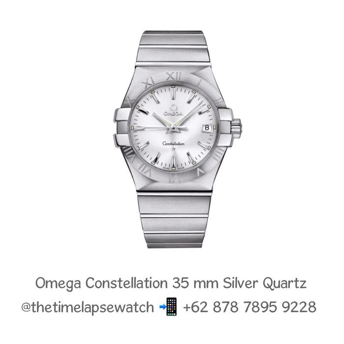 Omega Constellation 35m, Silver Dial Stainless Steel Quartz