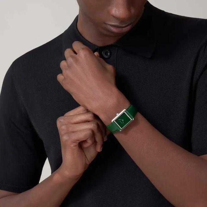 Cartier Tank Must De Green Dial with Leather Quartz 33m - New in Box thumbnail 8