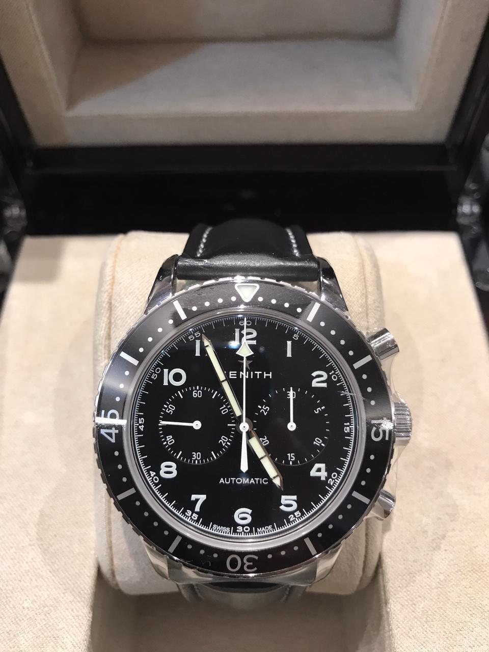 Zenith Chronometro Tipo CP-2, Black Dial Stainless Steel 'Limited Edition' (New in Box)