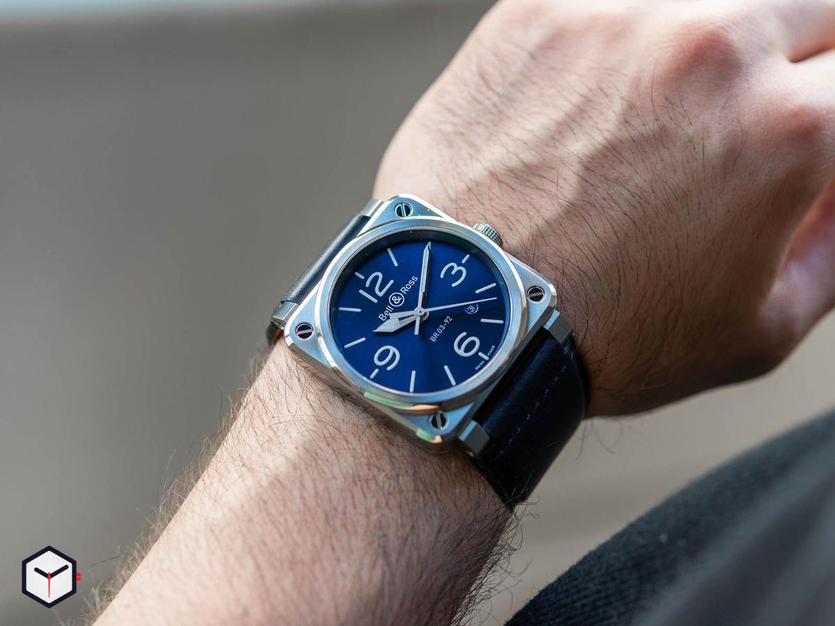 Bell & Ross BR03-92 Caliber.302, Blue Dial Stainless Steel - New in Box