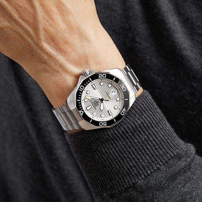 Tag Heuer Aquaracer Silver Professional 300M, Bezel Ceramic with Date Bracelet 43 - New in Box thumbnail 3