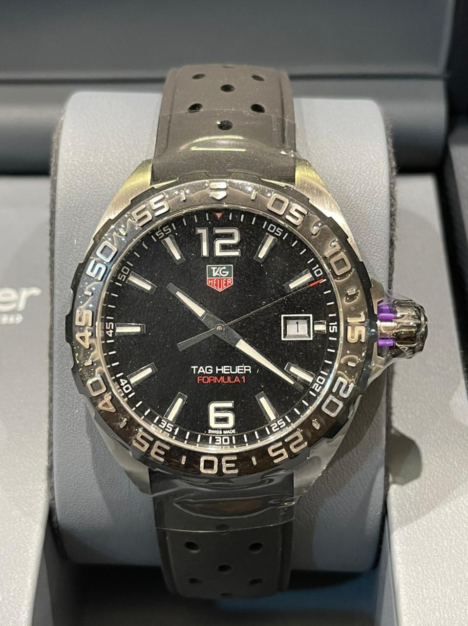 Tag Heuer Formula 1 Black Dial with Rubber Quartz 41 - New in Box