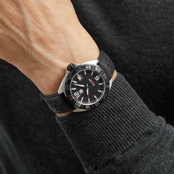 Tag Heuer Formula 1 Black Dial with Rubber Quartz 41 - New in Box