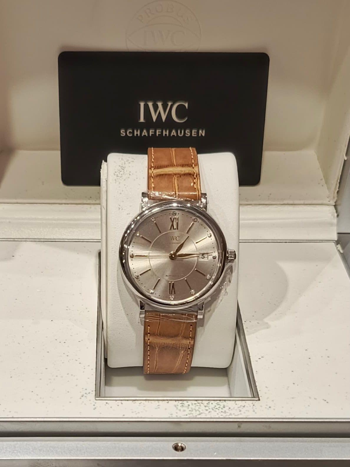 IWC Portofino Diamonds Index Silver Dial Automatic 37
