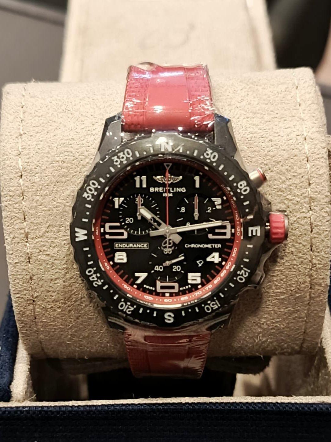 Breitling Endurance Pro Red Carbon Breitlight Chronograph Quartz 38 - New in Box