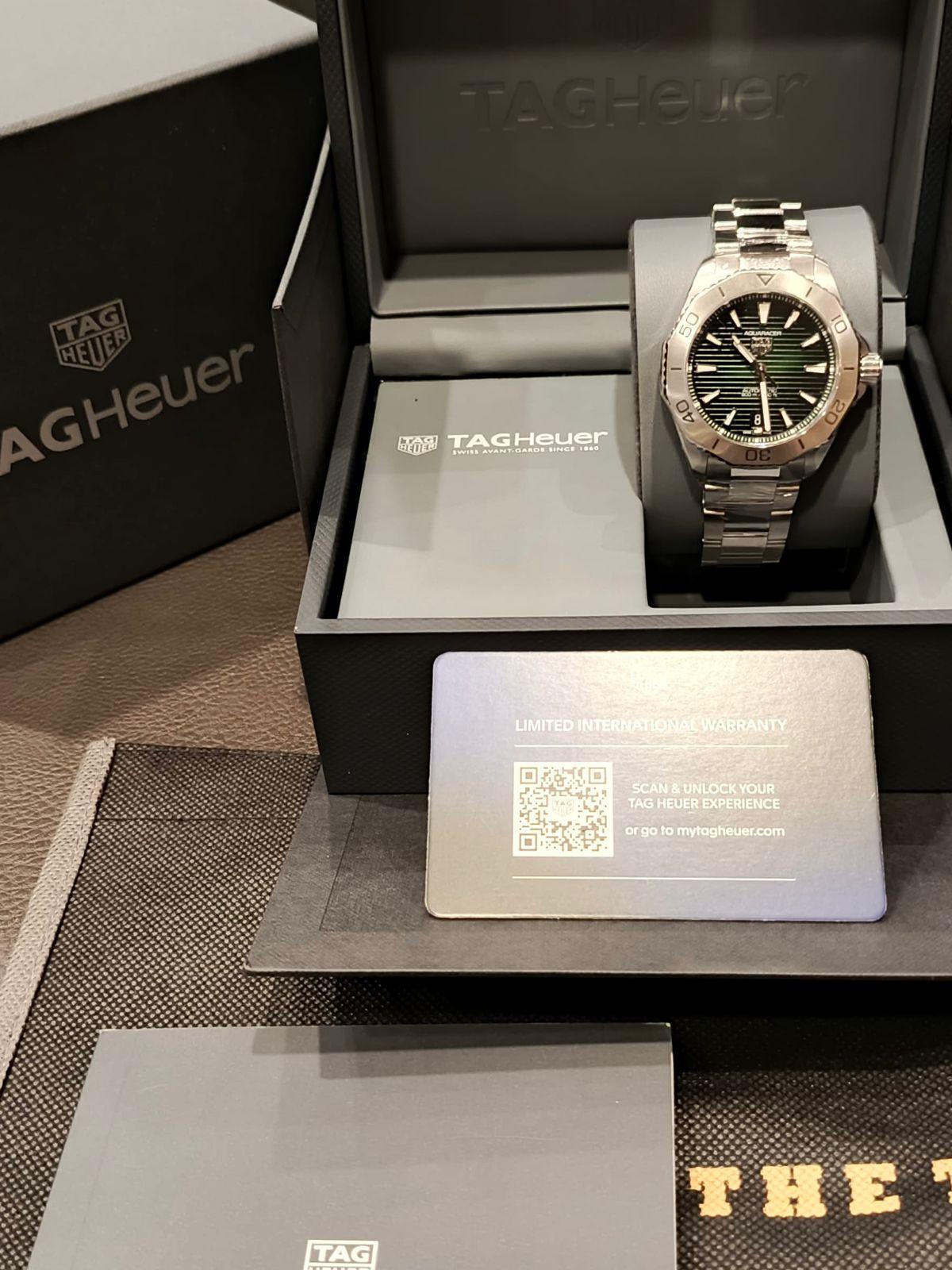 Tag Heuer Aquaracer Green Professional 200M Date Bracelet 40 - New in Box