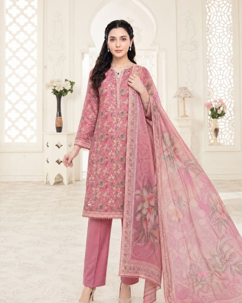 3pcs Un-Stitched Printed Lawn [D-5139]