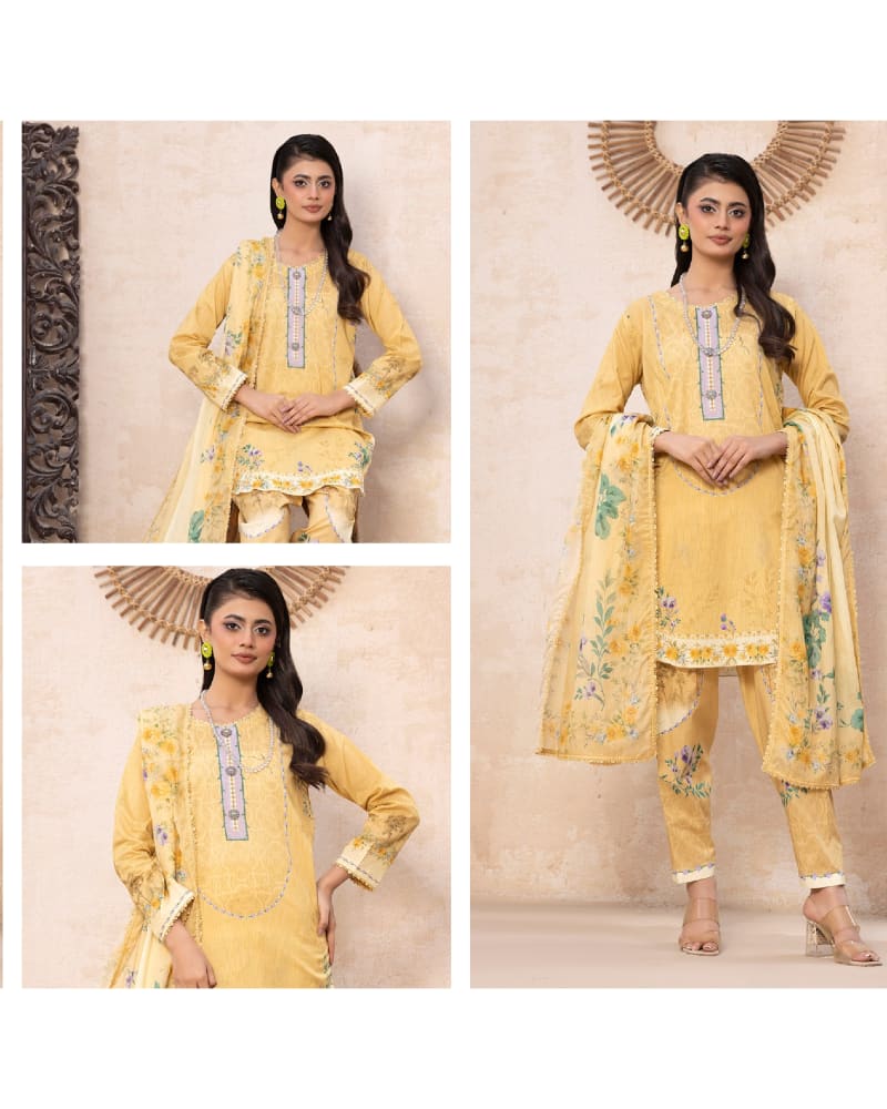 3Pcs Digital Printed Lawn [09]