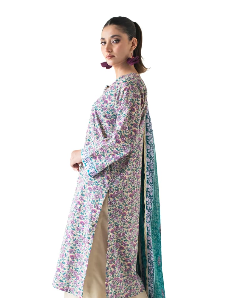 3 Piece Printed Lawn Unstitched Suit