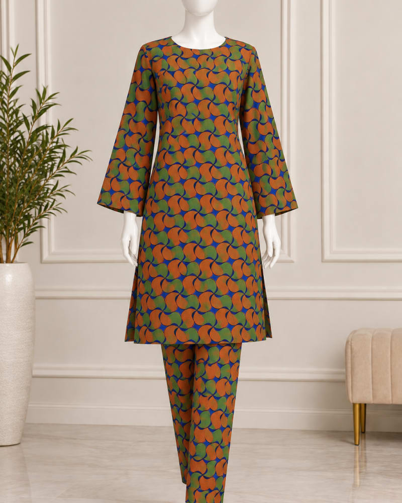 All-Over Printed 2-Piece Linen