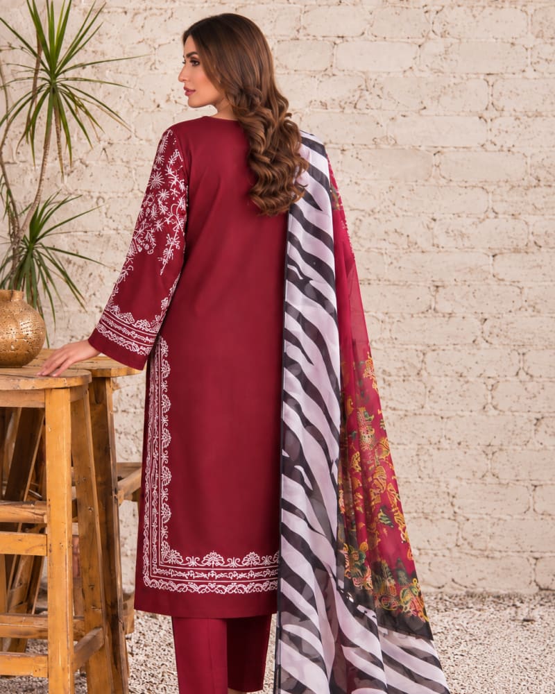 3-Piece Printed Lawn Suit