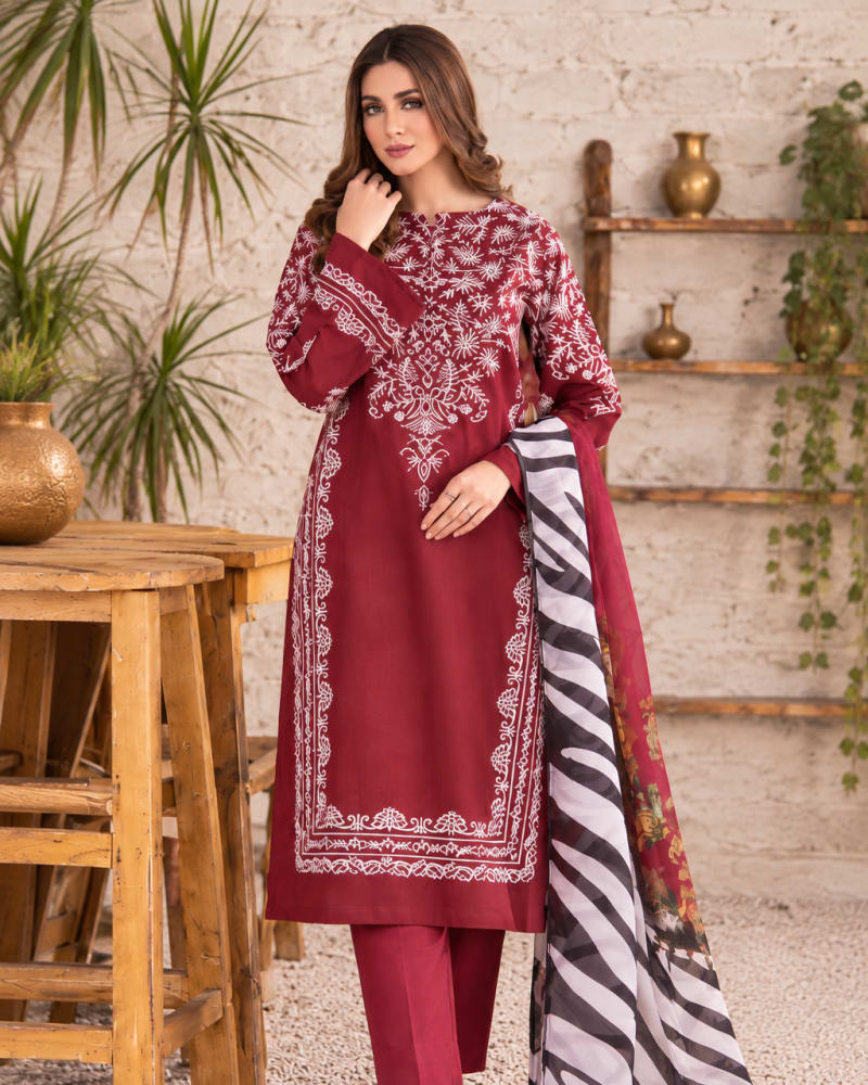 3-Piece Printed Lawn Suit