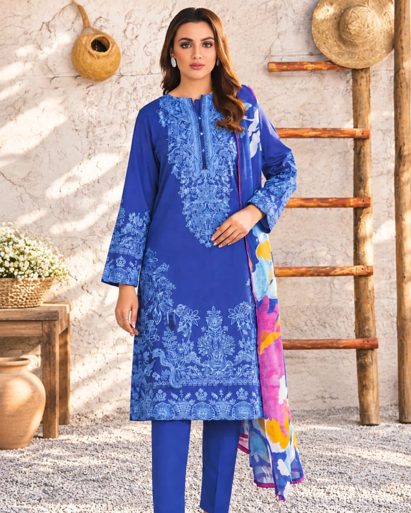 3-Piece Printed Lawn Suit