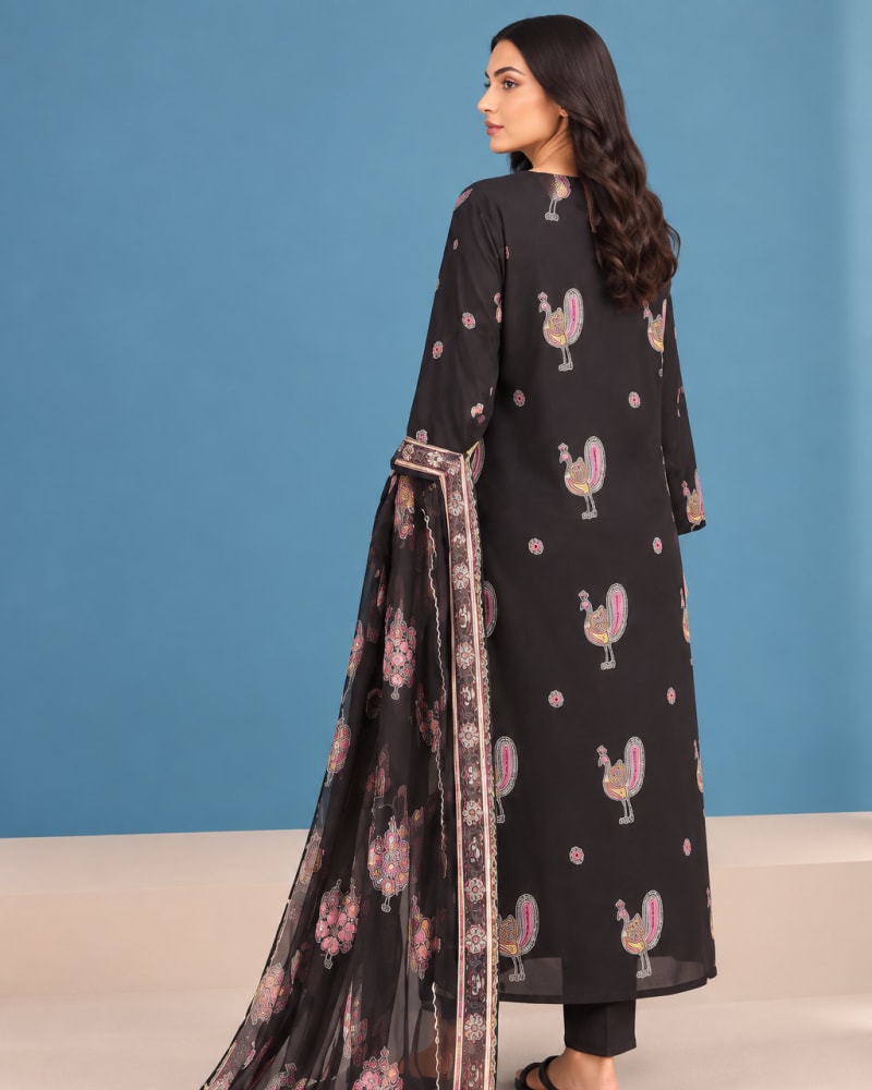 3-Piece Printed Lawn Suit