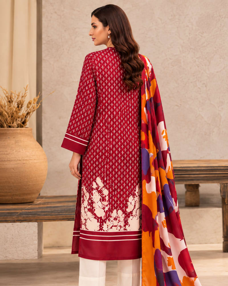 3-Piece Printed Lawn Suit