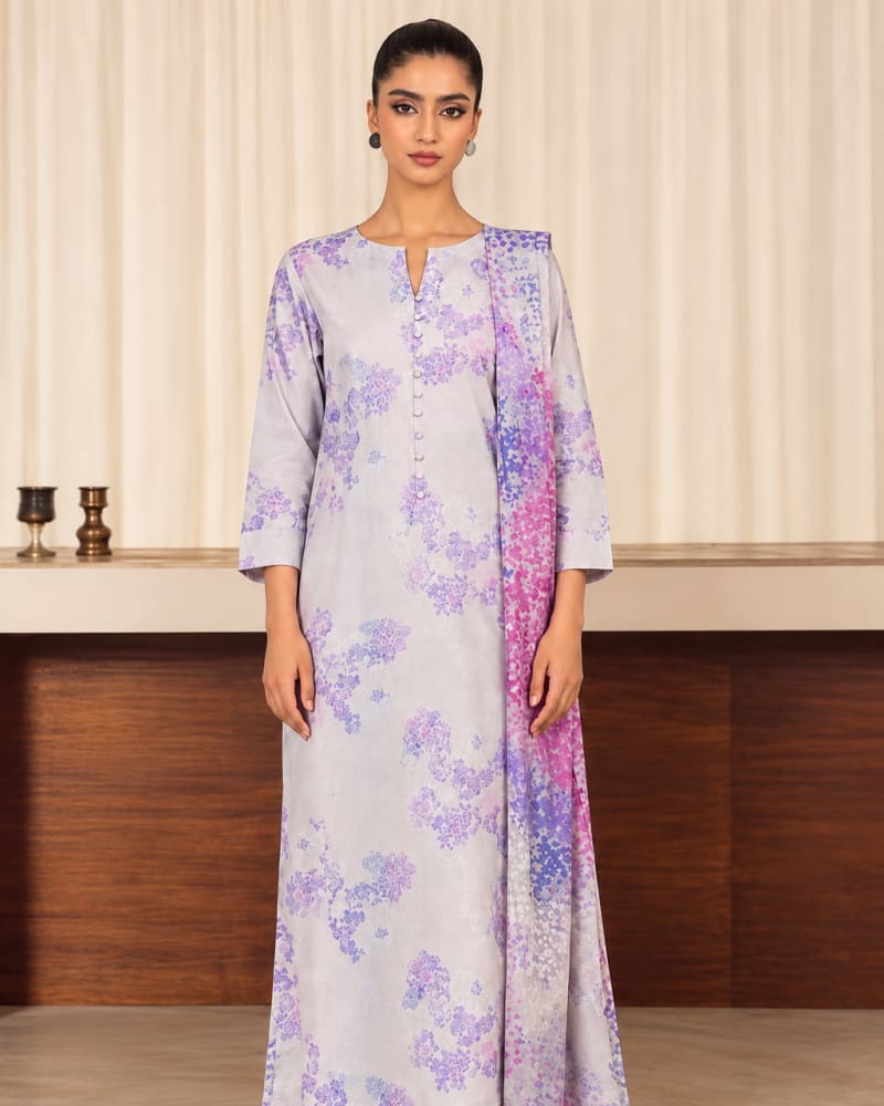 3-Piece Printed Lawn Suit