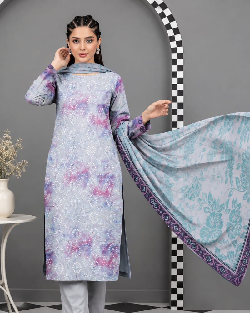 Luxury Chikan Kari Lawn 3-Piece Suit