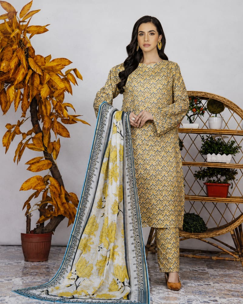 Printed Airjet Lawn 3-Piece Suit