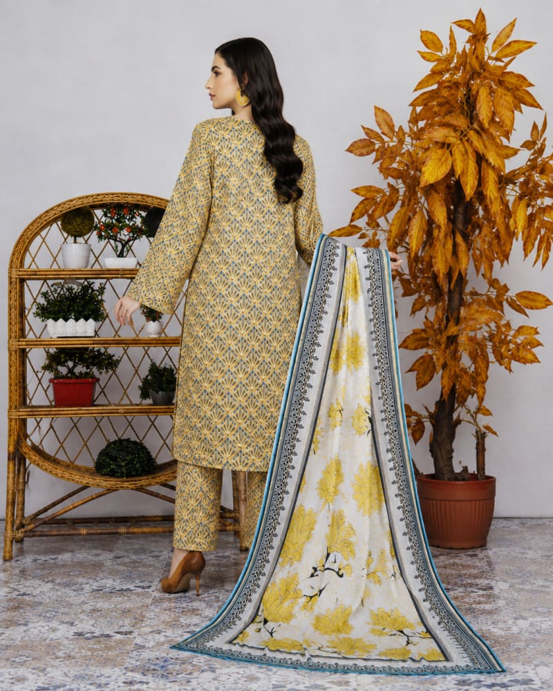 Printed Airjet Lawn 3-Piece Suit