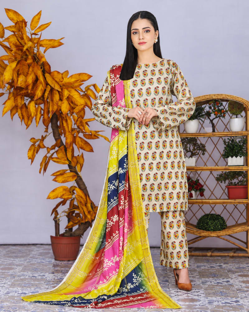 Printed Airjet Lawn 3-Piece Suit