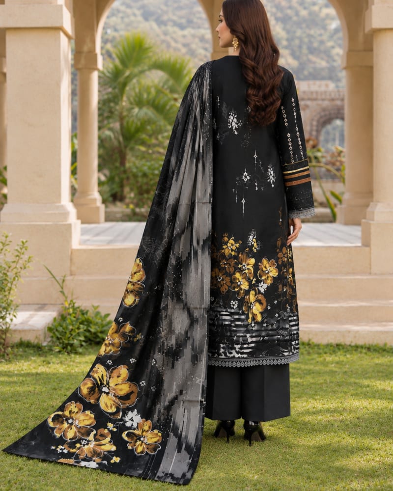 Digital Printed Lawn 3-Piece Suit