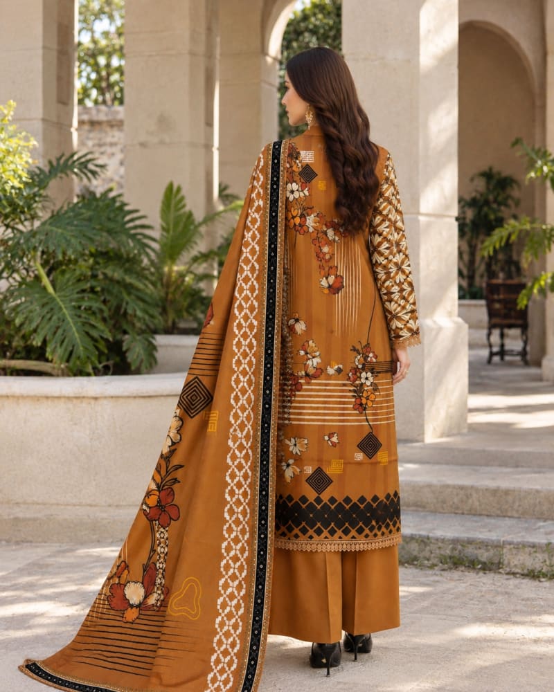 Digital Printed Lawn 3-Piece Suit