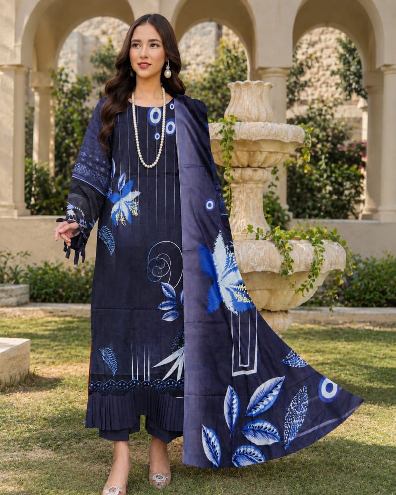 Digital Printed Lawn 3-Piece Suit